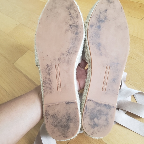 Rebecca Minkoff Pink Lace Up Espadrille Flats 9.5 - Picture 6 of 6